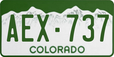 CO license plate AEX737