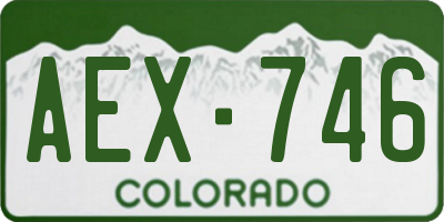 CO license plate AEX746