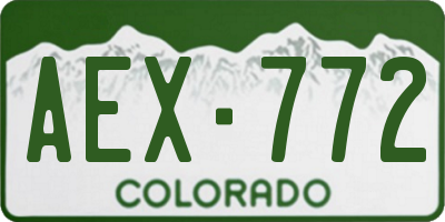 CO license plate AEX772