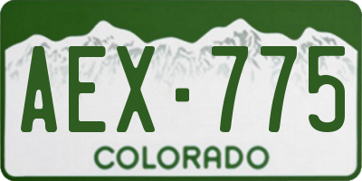 CO license plate AEX775