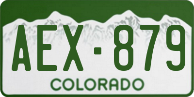 CO license plate AEX879