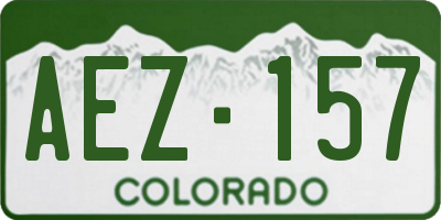CO license plate AEZ157