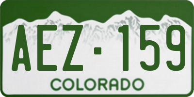 CO license plate AEZ159