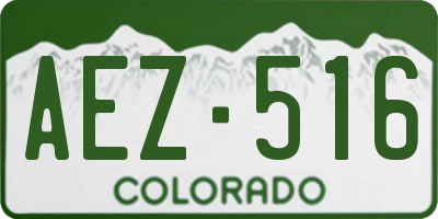 CO license plate AEZ516