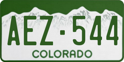CO license plate AEZ544