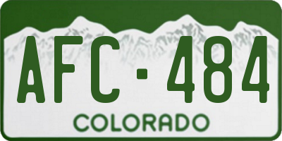 CO license plate AFC484