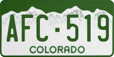 CO license plate AFC519