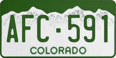 CO license plate AFC591