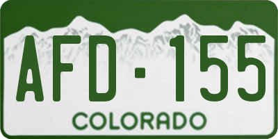 CO license plate AFD155
