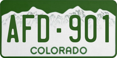 CO license plate AFD901