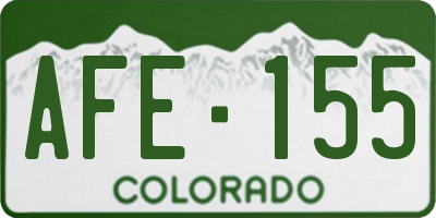 CO license plate AFE155