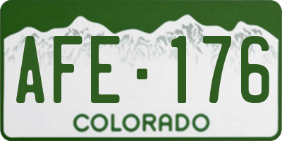 CO license plate AFE176