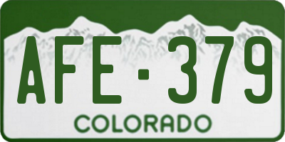 CO license plate AFE379