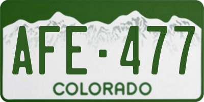 CO license plate AFE477