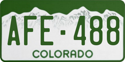CO license plate AFE488
