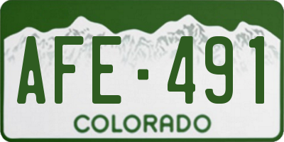 CO license plate AFE491