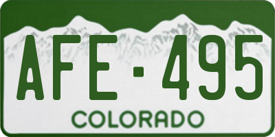 CO license plate AFE495