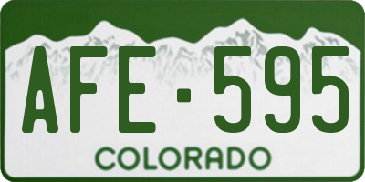 CO license plate AFE595