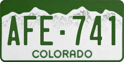 CO license plate AFE741