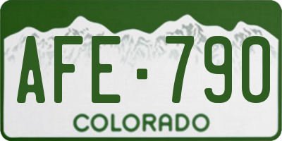 CO license plate AFE790
