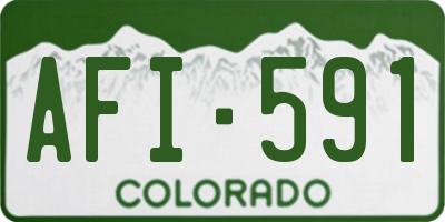 CO license plate AFI591