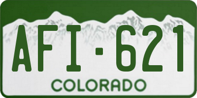 CO license plate AFI621