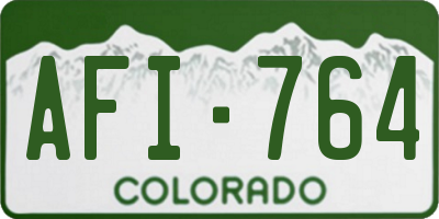 CO license plate AFI764
