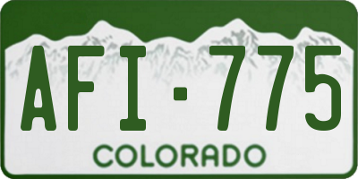 CO license plate AFI775