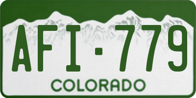 CO license plate AFI779