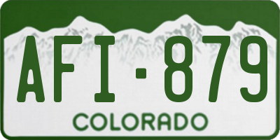 CO license plate AFI879