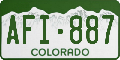 CO license plate AFI887