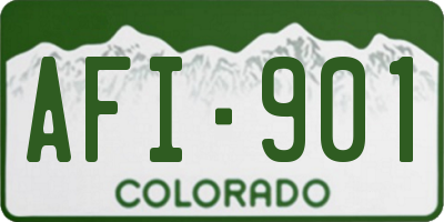 CO license plate AFI901