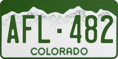 CO license plate AFL482