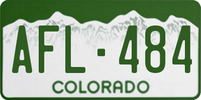 CO license plate AFL484
