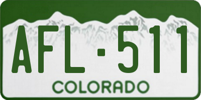 CO license plate AFL511