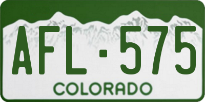 CO license plate AFL575