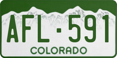 CO license plate AFL591