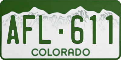 CO license plate AFL611