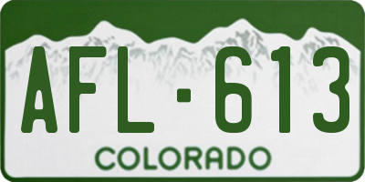 CO license plate AFL613