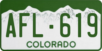 CO license plate AFL619