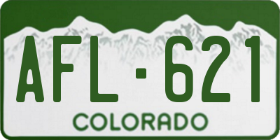 CO license plate AFL621