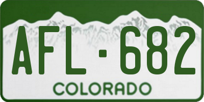 CO license plate AFL682