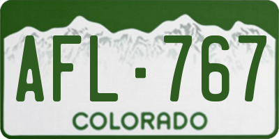 CO license plate AFL767