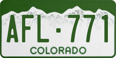 CO license plate AFL771