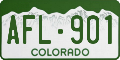 CO license plate AFL901