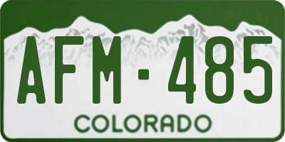 CO license plate AFM485