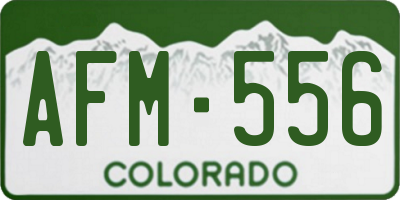 CO license plate AFM556