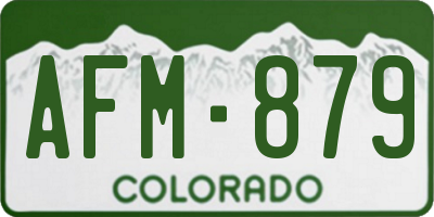 CO license plate AFM879