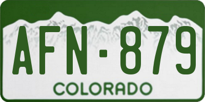 CO license plate AFN879