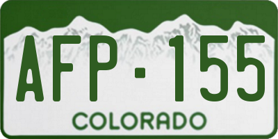 CO license plate AFP155
